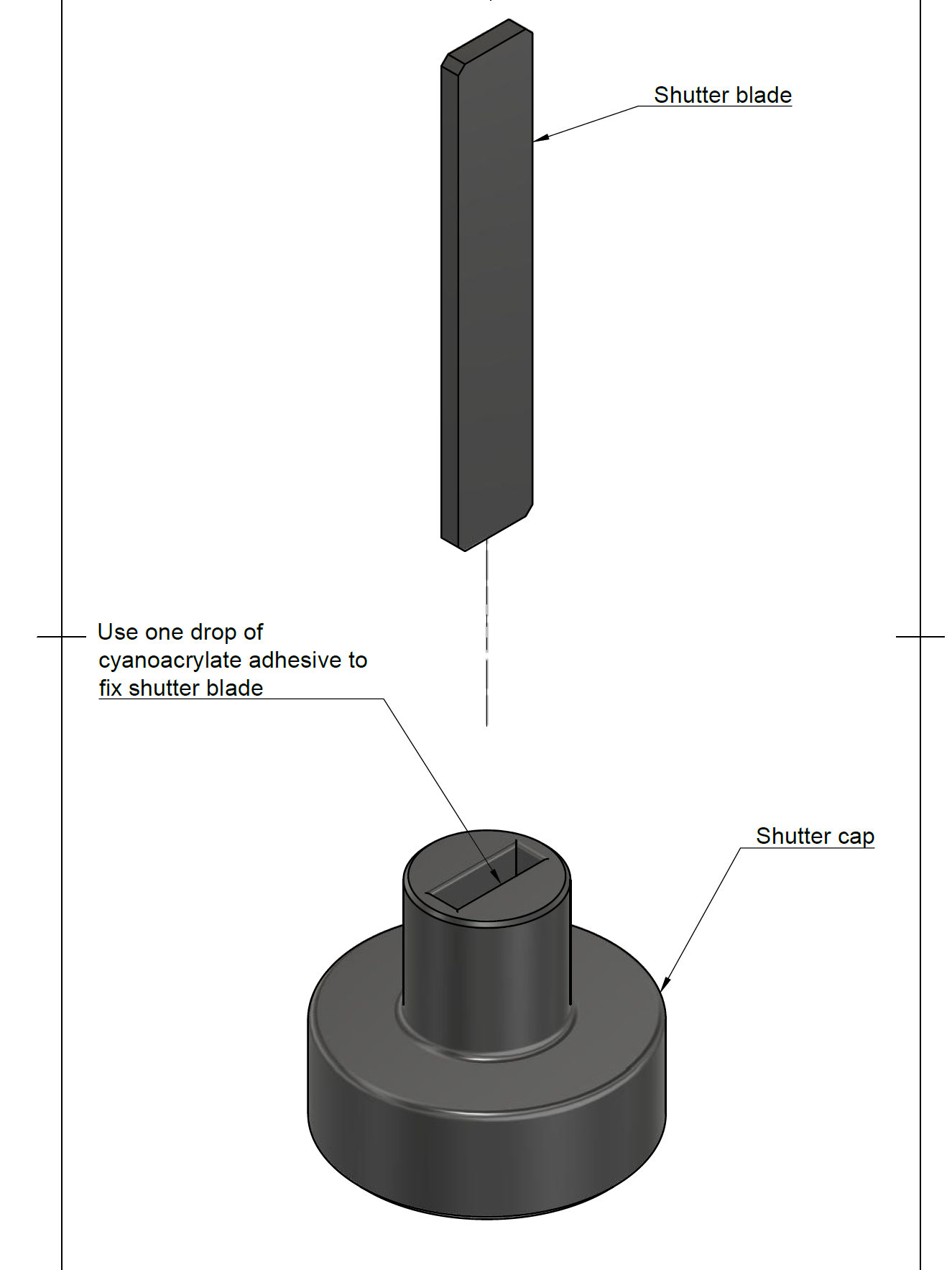 Switch assembly exploded view